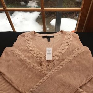 White House Black Market  Cold Shoulder Sweater